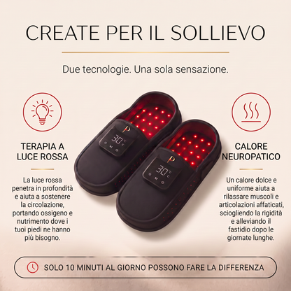 Plantaris™ Pantofole con Luce Rossa